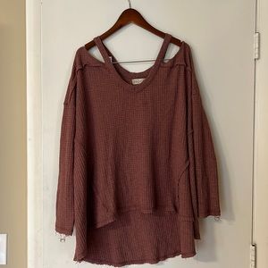 Alter’d State Oversized blush/rose pink long sleeve - size small